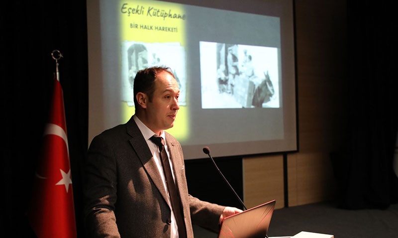 “Bisikletli Kütüphaneci” Kütüphane Haftasında ESTÜ’nün Konuğu Oldu