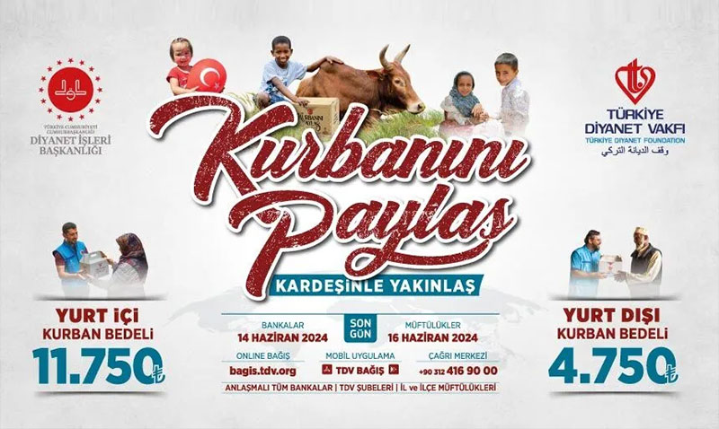 Başkan Erbaş, 2024 yılı vekalet yoluyla kurban kesim bedellerini açıkladı