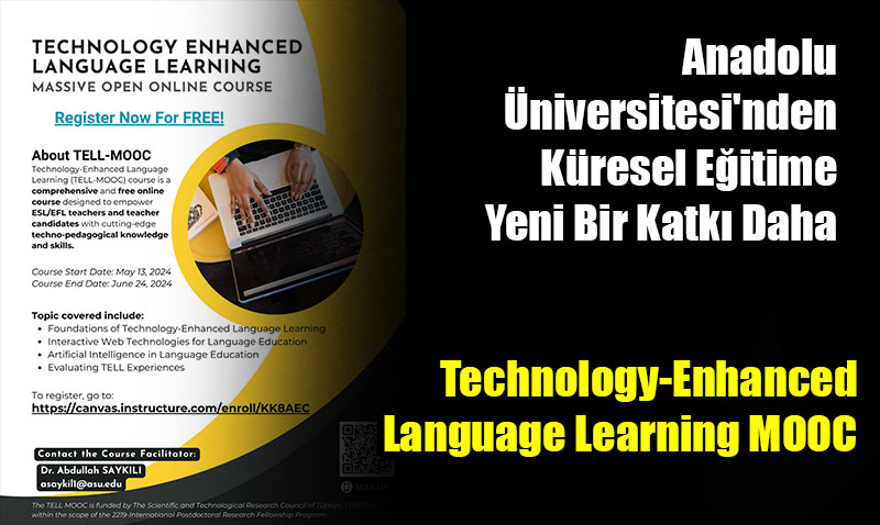 Anadolu niversitesi’nden Kresel Eitime Yeni Bir Katk Daha