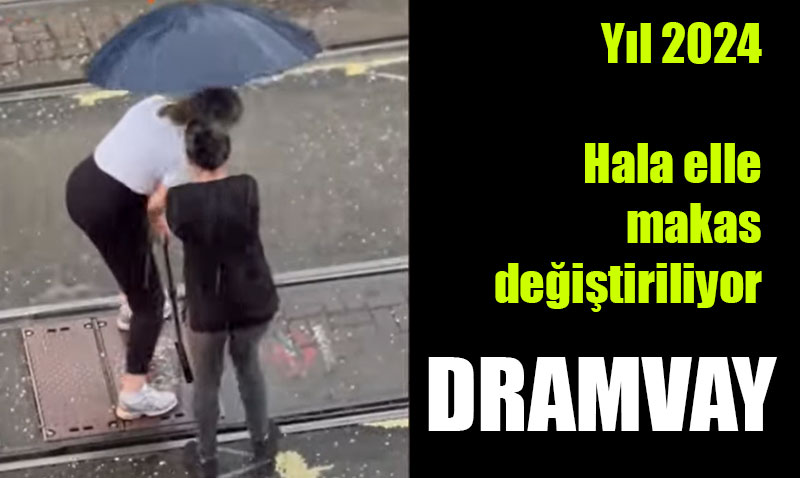 Modern ulaşımın Eskişehir yorumu: Elle makas değiştirme