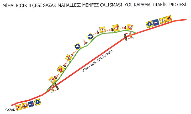 Sürücülere Mihalıççık Sazak Yolu uyarısı