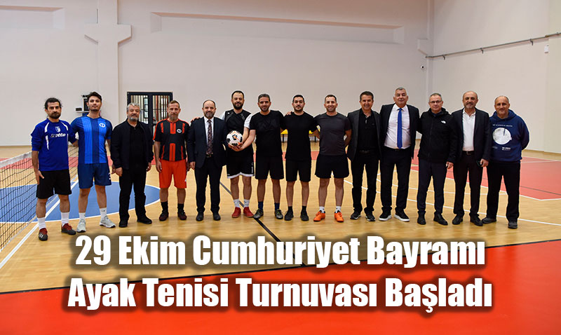 29 Ekim Cumhuriyet Bayramı Ayak Tenisi Turnuvası Başladı