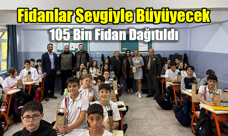Yeşil Vatan Projesi Kapsamında Eskişehir Okullarına 105 Bin Fidan Dağıtıldı