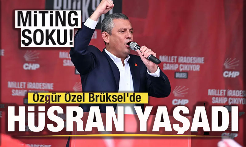 zgr zel’in Brksel Mitingi Beklenen lgiyi Grmedi: Katlm Dk Kald