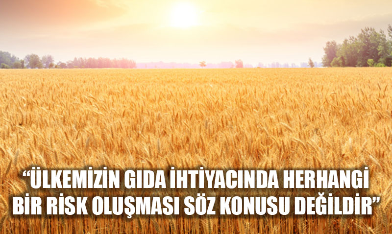 lkemizin Gda htiyacnda Herhangi Bir Risk Olumas Sz Konusu Deildir