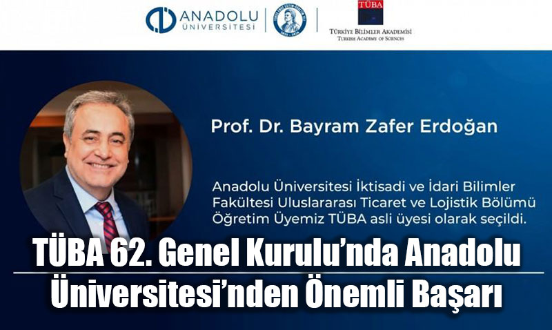 TBA 62. Genel Kurulunda Anadolu niversitesinden nemli Baar