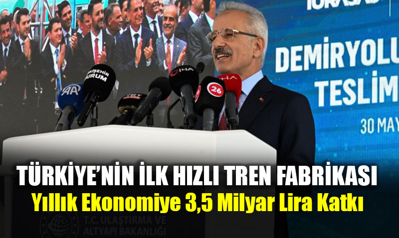 Trkiyenin lk Hzl Tren Fabrikas Kuruluyor: