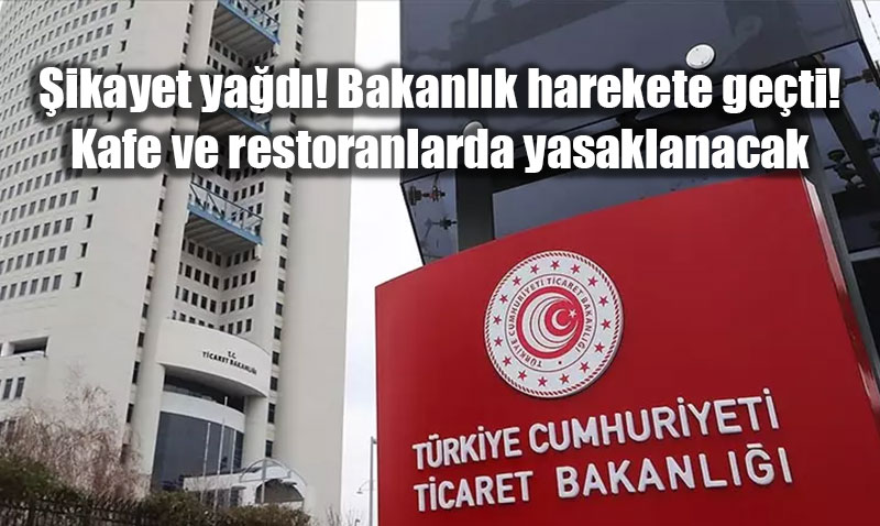 Kafe ve Restoranlarda Masa ve Servis cretlerine Yasak Geliyor