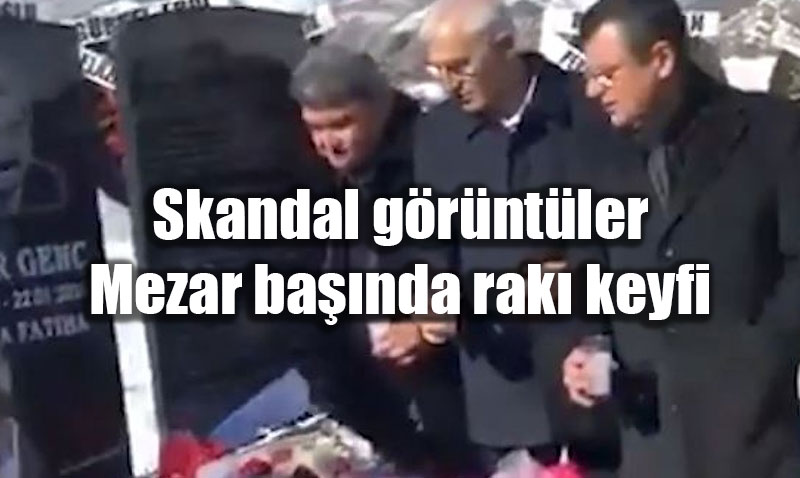 �zg�r �zel ve Veli A�baba’n�n Mezar Ba��nda Rak� ��me G�r�nt�leri Tart��ma Yaratt�