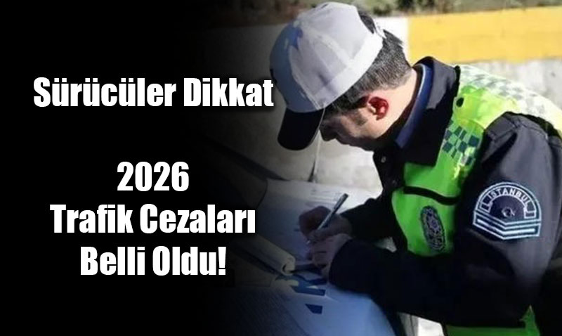 S�r�c�ler Dikkat: 2026 Trafik Cezalar� Belli Oldu!