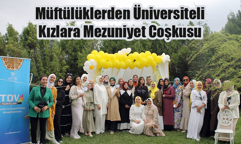 Mftlklerden niversiteli Kz rencilerine Geleneksel Mezuniyet Bulumas
