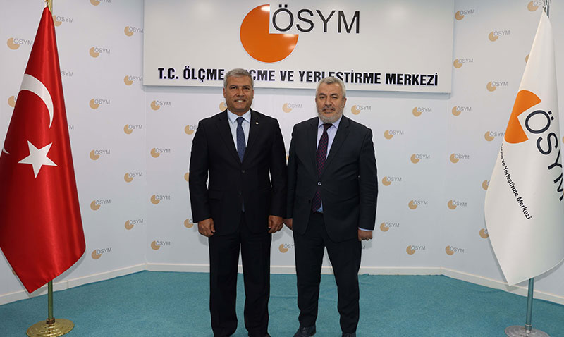 Rektör Adıgüzel’den ÖSYM Başkanı Ersoy’a ziyaret