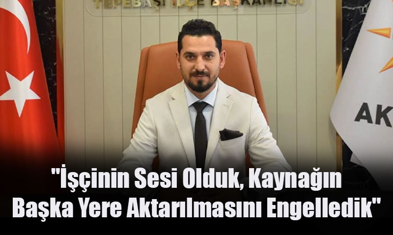 AK Parti Tepebaşı İlçe Başkanı Kaya’dan Tepebaşı Belediyesine Sert Eleştiriler