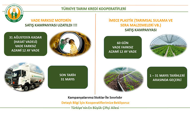 Tarım Kredi’den üreticiye çift kampanya desteği