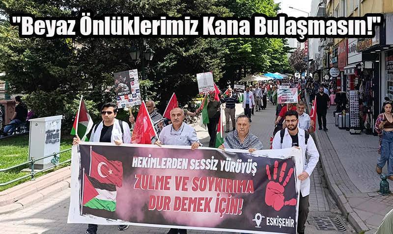 Eskişehirli Tıp Öğrencileri Filistin İçin Yürüdü