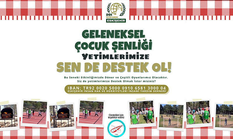 Eskişehir İHH’dan Yetim Çocuklara Destek Çağrısı: "İyilik Hareketine Siz de Katılın!"
