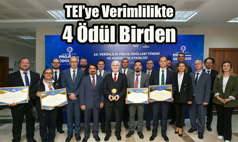 TEI’ye Verimlilikte 4 Ödül Birden