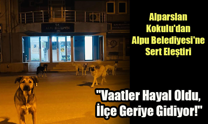 Alparslan Kokulu’dan Alpu Belediyesi’ne Sert Eletiri