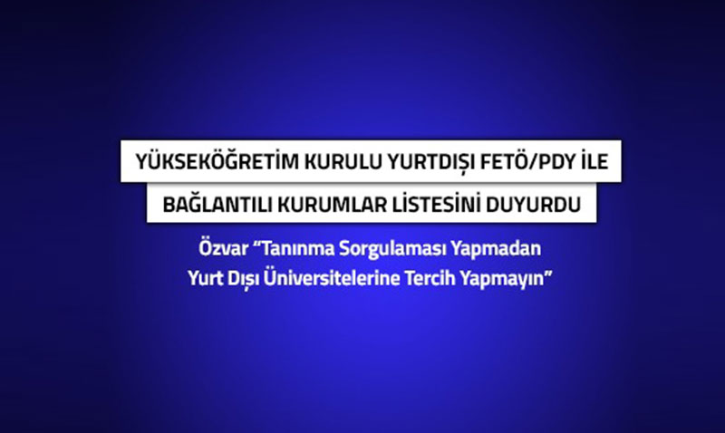 YK’ten Fla FET Hamlesi: Yurt D "Kara Listesi" Duyuruldu!