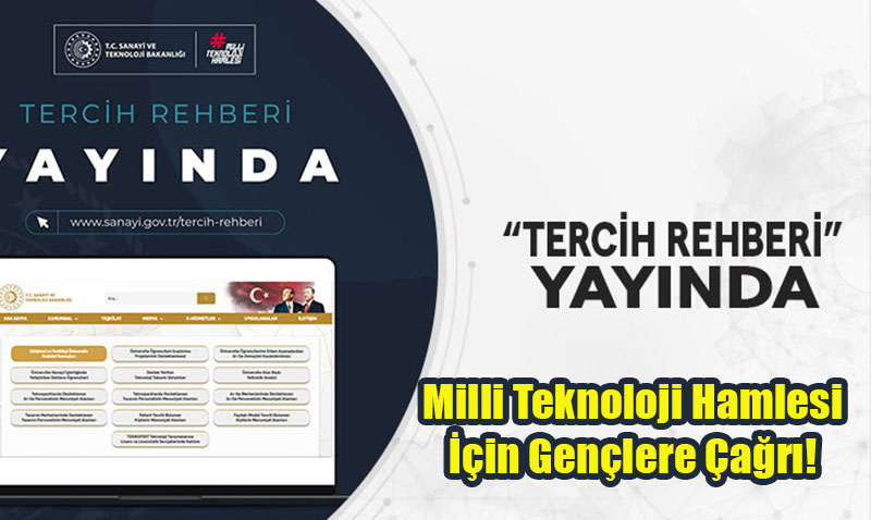 Sanayi ve Teknoloji Bakanl’ndan niversite Adaylarna "Tercih Rehberi"