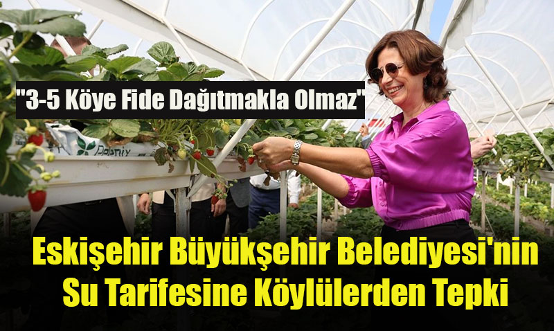 Eskiehir Bykehir Belediyesi’nin Su Tarifesine Kyllerden Tepki