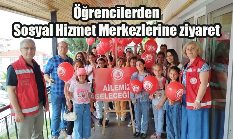 Ortaokul Öğrencilerinden Sosyal Hizmet Merkezlerine Anlamlı Ziyaretler