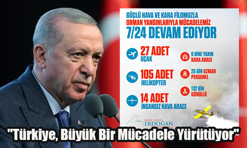 Cumhurbaşkanı Erdoğan’dan orman yangınlarına ilişkin paylaşım