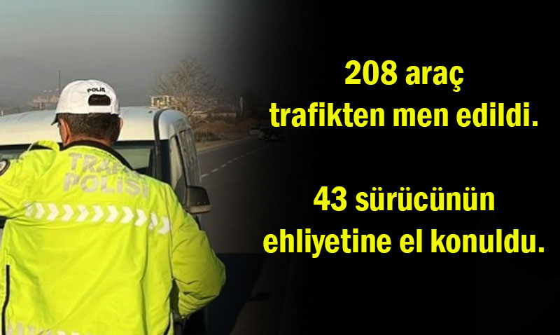 Eskişehir’de Trafik Denetimleri Sıkı Şekilde Sürüyor