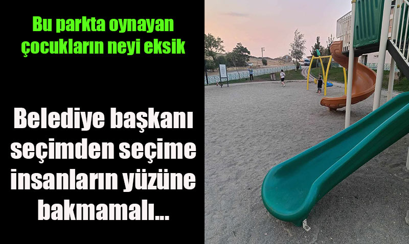 Orhangazi Mahallesi’ndeki ocuk Park Vatandalar Endielendiriyor
