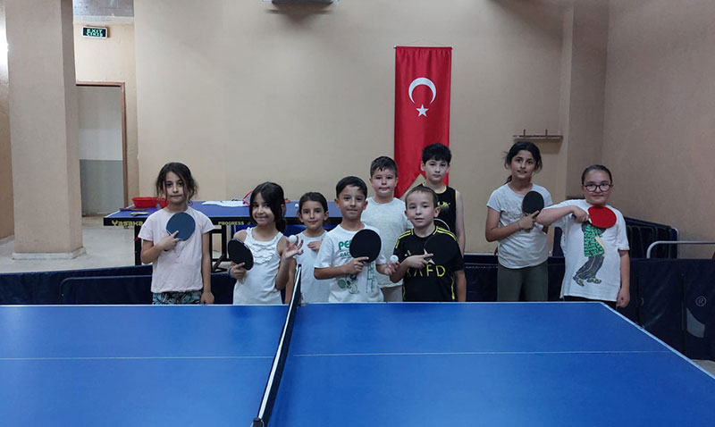 Eskiehir’de Yaz Spor Okullar Masa Tenisi Heyecanyla Dolu