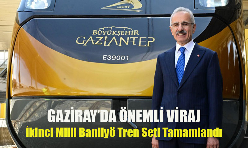 GAZİRAY İçin İkinci Milli Banliyö Tren Seti Tamamlandı