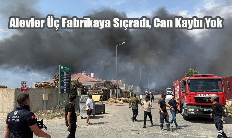 Eskişehir’de Korkutan Fabrika Yangını: