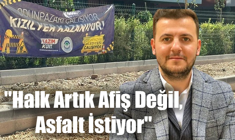 AK Partiden Odunpazar Belediyesine Asfalt Eletirisi