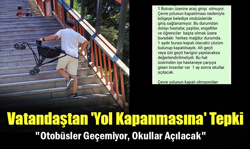 Eskiehir’de Vatandatan ’Yol Kapanmasna’ Tepki