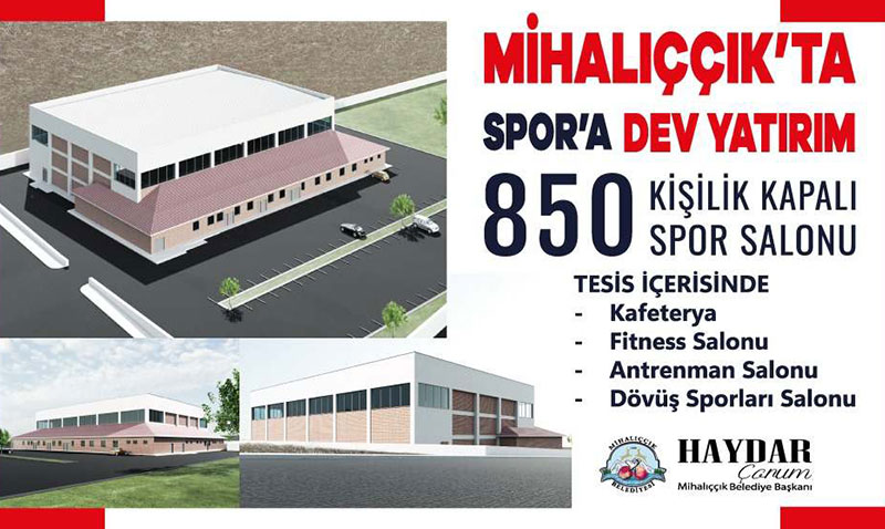 Mihalıççık’a 850 Kişilik Dev Kapalı Spor Salonu İnşaatı Başladı