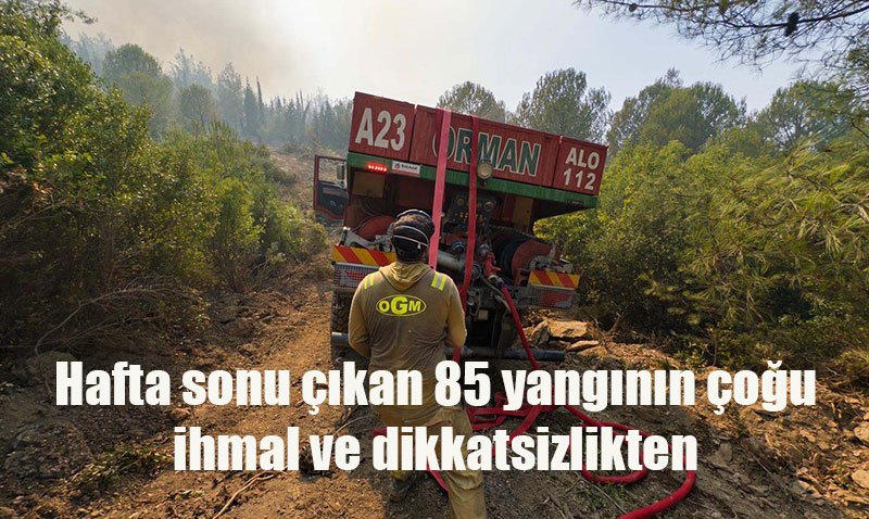 OGM’den Hızlı Müdahale: 85 Yangın Büyümeden Söndürüldü