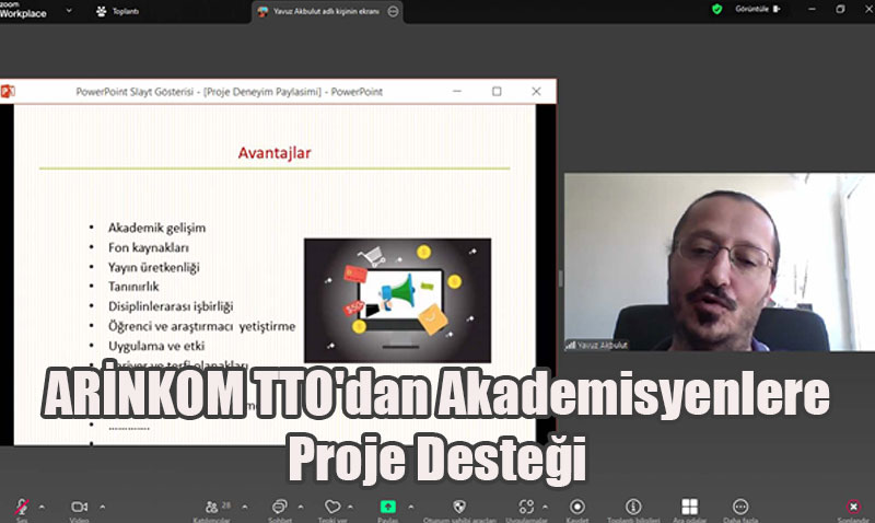 ARİNKOM TTO’dan Akademisyenlere Proje Desteği