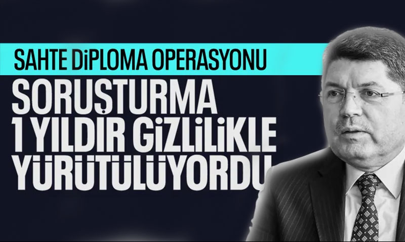 Adalet Bakanı Yılmaz Tunç’tan Sahte Diploma Soruşturması Açıklaması