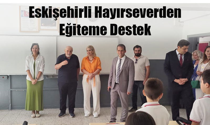 Hayırsever İş İnsanı Avni Ongurlar, Okula Malzeme Bağışında Bulundu