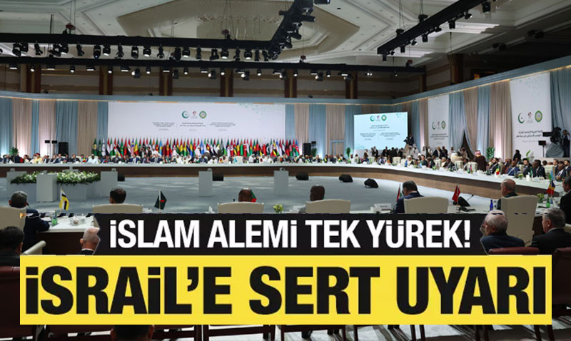 slam Aleminden srail’e Ortak Bildiri: