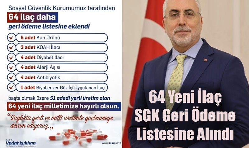 SGK Geri deme Listesine 64 Yeni la Eklendi