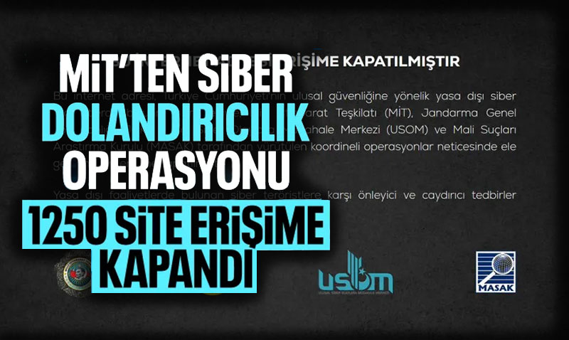 Siber Dolandırıcılık Operasyonu: 1250 İnternet Sitesi Engellendi