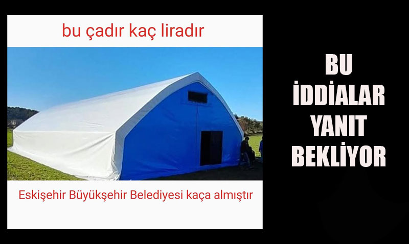 Eskişehir Büyükşehir Belediyesi’nin Hayvan Çadırı Alımı Tartışma Yarattı