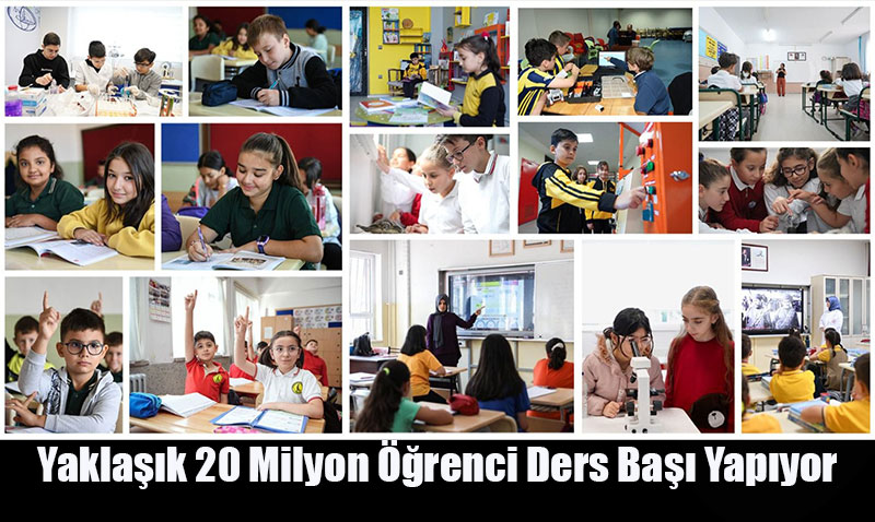 Yaklak 20 Milyon renci Ders Ba Yapyor