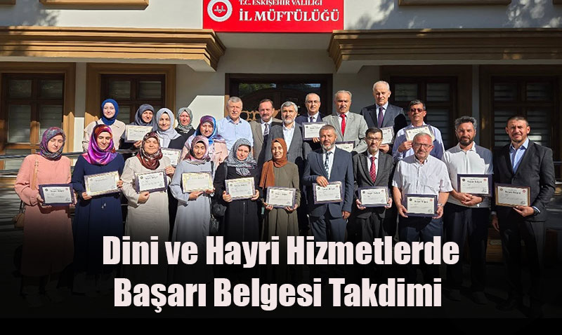 Eskiehir Mftl Personeline Baar Belgesi Takdim Edildi
