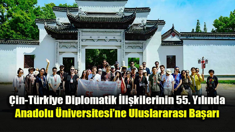 Anadolu �niversitesi ��rencisine �in�de Birincilik �d�l�
