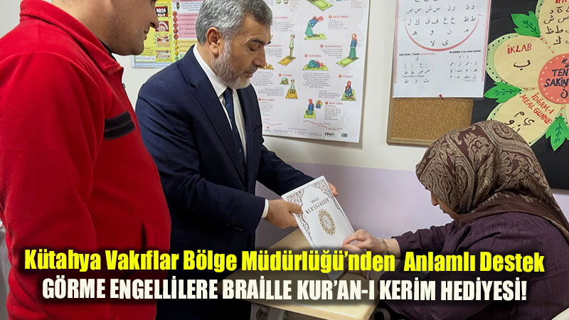 K�tahya Vak�flar B�lge M�d�rl����nden Eski�ehir�de Anlaml� Destek