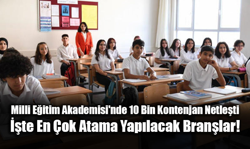 Milli E�itim Akademisi’nde 10 Bin Kontenjan Netle�ti