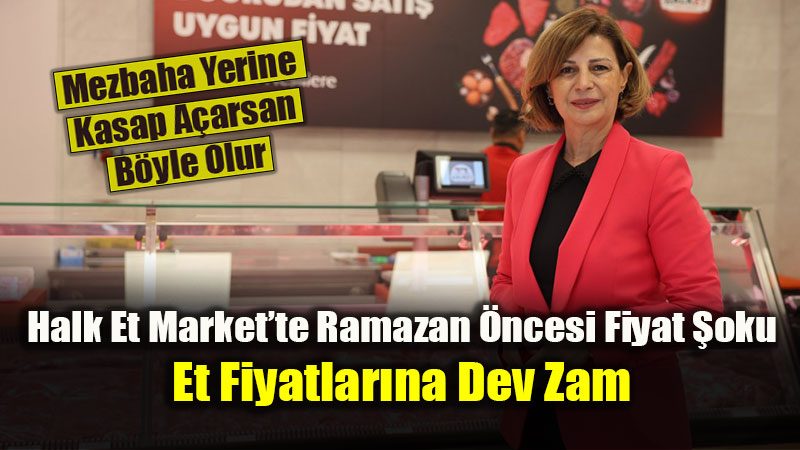 Eski�ehir b�y�k�ehir belediyesi ramazan �ncesi halk et market fiyatlar�n� y�kseltti