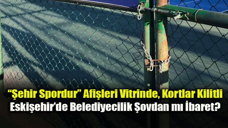 Vatanda��n Spora Eri�imine Belediye Kilidi: "Arabas�z Pazar" Var, "A��k Kort" Yok